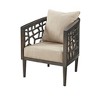 VYNXARIA Solid wood and plywood frame Accent Chair with cushion£¬Tan - 4 of 4