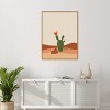 Amanti Art Southwest Cactus Bloom by Little Dean Canvas Wall Art Print Framed - 4 of 4