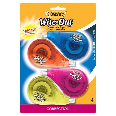 bic wite out redaction tape