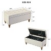 Kumasinova 36.61"Versatile End of Bed Storage Ottoman Bench for Living Room&Bedroom,Modern Tufted Bench with Tapered Legs,130lbs Max - 3 of 4
