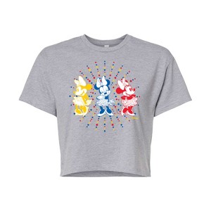 Women's - Disney - Mickey & Friends Cropped Graphic T-Shirt - 1 of 4