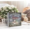 Christmas Snowflakes are Kisses from Heaven Wood Box Sign Desk Decor - 4 of 4