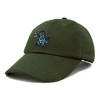 Dalix Giant Lizard Kaiju Embroidered Cotton Dad Hat Baseball Cap Adjustable Glow in the Dark Mens - 4 of 4