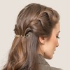 Unique Bargains Women's Tortoise Shell French Hair Barrettes Amber Brown 2 Pcs - 3 of 4