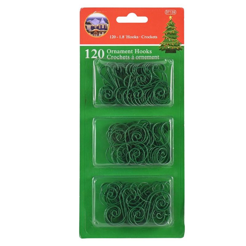 R N' Ds  Tree Ornament Hooks - Green - 120 Pack, 2 of 6