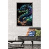 Trends International Wumples - Neon Cosmic Dragon Framed Wall Poster Prints - 2 of 4
