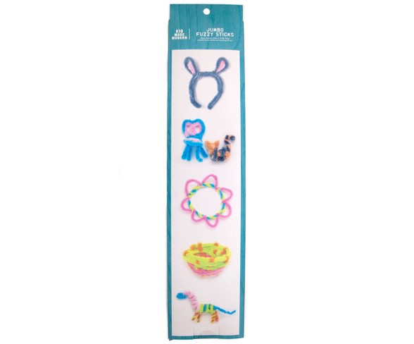 Kid Made Modern Jumbo Fuzzy Sticks, 24ct, 19" - Pastels