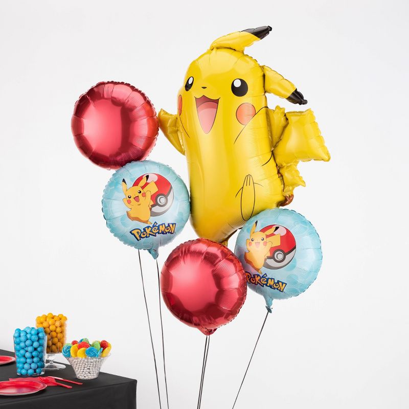 Pokemon Balloon Bouquet Red/Yellow/Blue, 3 of 4