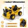 Costway Kids Ride on Dump Truck with 2.4G Remote Control Working Megaphone Sand Shovel - image 3 of 4