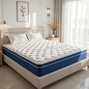BAFODE Mattress Full/Queen/King Size, 12Inch/14 Inch Hybrid Mattress in a Box with Individually Wrapped Coils for Pressure Relief & Motion Isolation - 1 of 4