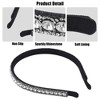Unique Bargains Women's Rhinestone Faux Crystal Headbands Hair Accessories 0.47 Inch Wide 1 Pc - 3 of 4