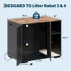Cat Litter Box Enclosure Cabinet, Large Furniture Hider, Dog-Proof Design with Non-Slip Mat, Easy Assembly Cabinet for Home Use - 2 of 4