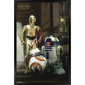Trends International Star Wars: The Force Awakens - Droids Framed Wall Poster Prints - 1 of 4