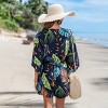 Women's Tropical Vibes Floral Print Romper with Tie Waist - Cupshe - 4 of 4