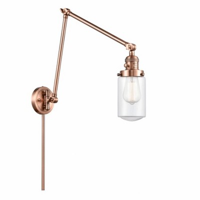 Dover - 1 Light Double Extension Swing Arm Wall Sconce In Traditional Style-30.75 Inches Tall and 4.5 Inches Wide