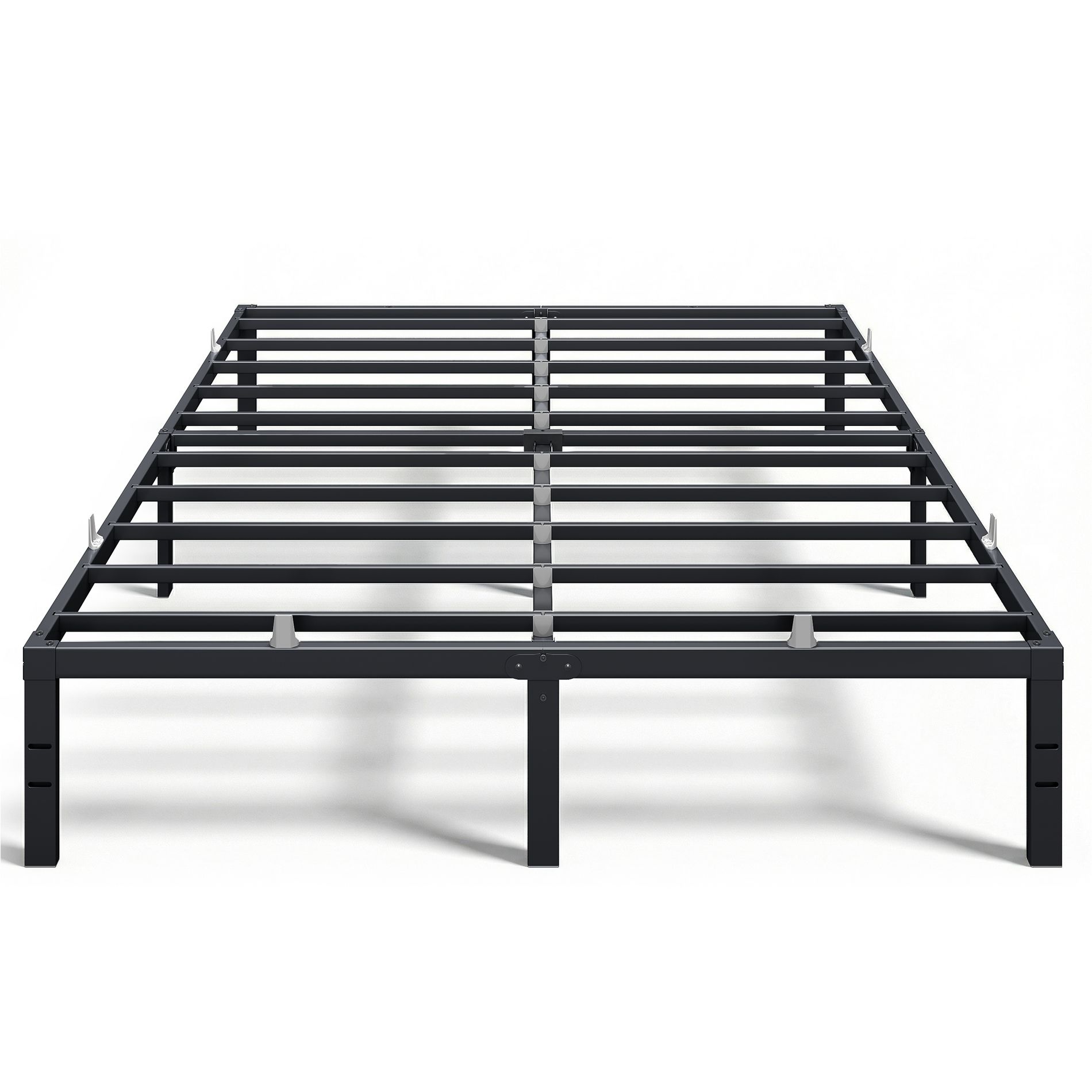 VASAGLE Queen Metal Bed Frame 14 Inches Tall, 1100 lb Weight Capacity, No Box Spring Needed, Under-Bed Storage, Easy Setup, Matte Black