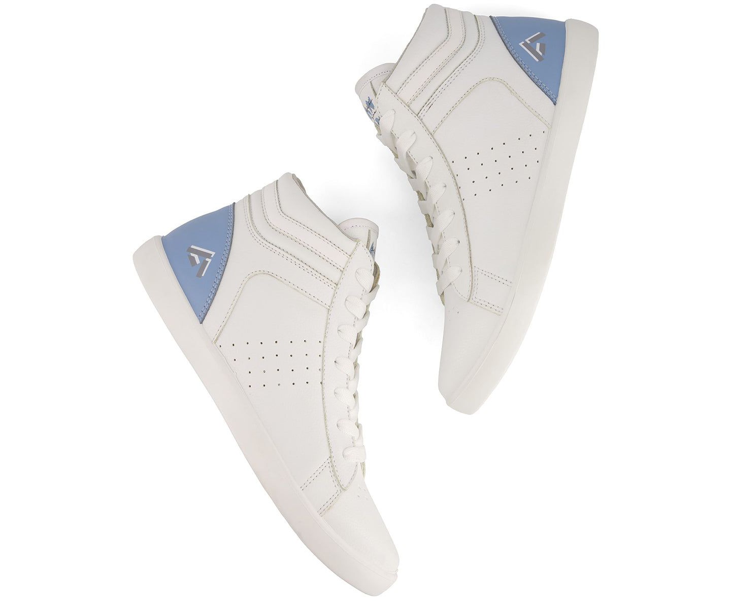 Женские кроссовки Andrea High Top Classic Sneakers 85664, White, цвет: Белый — фото 3