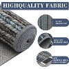 Washable Hallway Runner Rug Modern Abstract Accent Carpet Non-Slip Backing Non-Shedding Contemporary Striped Transitional Rug Runner - 4 of 4