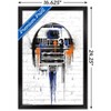 Trends International Star Wars: Saga - Droid Black And Orange Framed Wall Poster Prints - 3 of 4