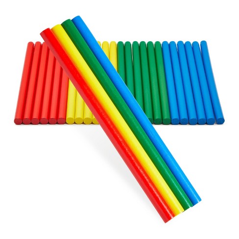 Juvale 24 Pack Of Rhythm Sticks For Kids Bulk - 12 Inches Wooden Lummi ...