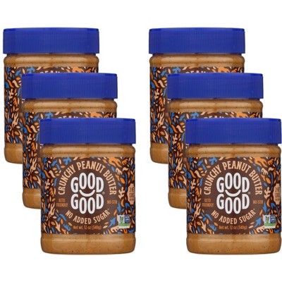 Good Good Crunchy Peanut Butter - Case of 6/12 oz