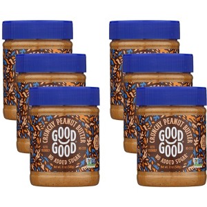 Good Good Crunchy Peanut Butter - Case of 6/12 oz - 1 of 4