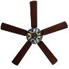52" LED Tiffany Style Stained Glass Halston Lighted Ceiling Fan Black - River of Goods: 5-Blade, Reversible Motor, E12 LED - 4 of 4