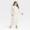 Women's High-Rise Brushed Ribbed Maxi Skirt - A New Day™ - 3 of 3