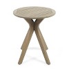 NicBex Outdoor End Table Modern Outdoor Side Table, Wood Patio End Table Small Table Outdoor Coffee Table for Backyard, Balcony, Porch - 3 of 4