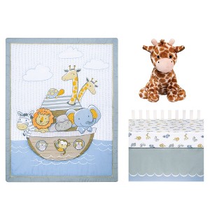 Sammy & Lou Noah's Ark Baby Nursery Crib Bedding Set - 4pc - 1 of 4