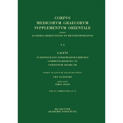 Galeni in Hippocratis Epidemiarum librum II commentariorum IV-VI versio Arabica et indices - by  Uwe Vagelpohl (Hardcover)