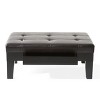 CAVINAS 43.3" Ottoman with Storage, Upholstered Shoe Bench Ottoman, Modern Under Bed Storage for Living Room, Bedroom, Entryway - 3 of 4