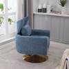 KTMBDW Mid-Century Swivel Accent Chair, Upholstered Fabric Armchair for Living Room, Bedroom - 4 of 4