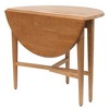 Hannah Double Drop Leaf Dining Table Wood/Light Oak - Winsome - image 2 of 4
