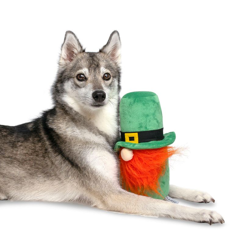St. Patrick's Day Hide a Ball Gnome Dog Toy, 4 of 8