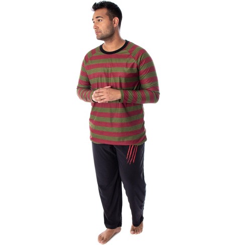 Nightmare On Elm Street Men's Freddy Krueger Shirt And Pants Pajama Set ...