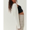 Women Open Front Cardigan For Women Long Batwing Sleeve Knitted Bolero Shrugs Casual Sweaters - 3 of 4