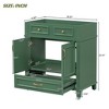 Akoasm 30 Inch Wood Bathroom Vanity Storage Cabinet With Soft Closing Doors(No Sink)-Green - 2 of 4