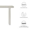 Modway Relic Console Table – Concrete Textured Entryway Table with Sculptural Base, Industrial Modern Accent for Living Room or Hallway - 2 of 4