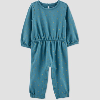 Carter's Just One You® Baby Girls' Dot Jumpsuit - Gold