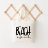 City Creek Prints Beach Essentials Canvas Tote Bag - 15x16 - Natural - 2 of 2