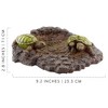 Esterno Turtles Splash Block; Resin Turtle Pond Gutter Downspout Accessory - 3 of 4
