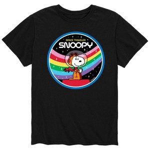 Men's - Peanuts - Snoopy Space Beagle Astronaunt Short Sleeve Graphic T-Shirt - 1 of 4