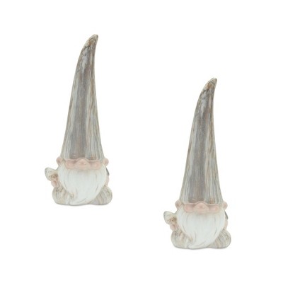 Melrose Terracotta Marble Gnome Figurine (Set of 2)