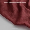 Muslin Nursing Cover for Baby Breastfeeding, Soft & Breathable Breastfeeding Cover for Mom by Comfy Cubs (new) - 4 of 4