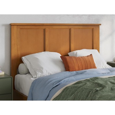AFI Furnishings Madison Full Solid Wood Panel Headboard in Light Toffee