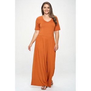 WEST K Women's Jana Plus Size Short Sleeve Knit Jumpsuit - 1 of 3