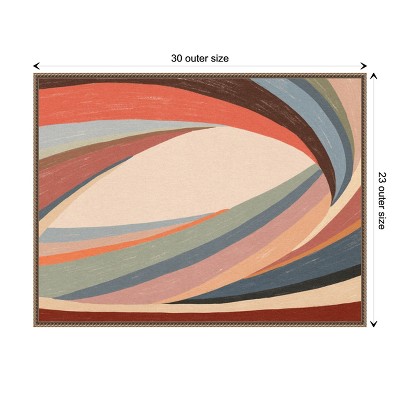 Retro Multicolor Beaded Framed Abstract Canvas Wall Art