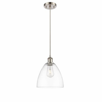 Bristol Glass - 1 Light Mini Pendant In Industrial Style-13.25 Inches Tall and 9 Inches Wide