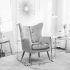 NicBex Velvet Accent Chair,Upholstered Living Room Chairs with Mid-Height Tufted Backrest and Gold Metal Legs,Accent Chairs for Living Room - 3 of 4